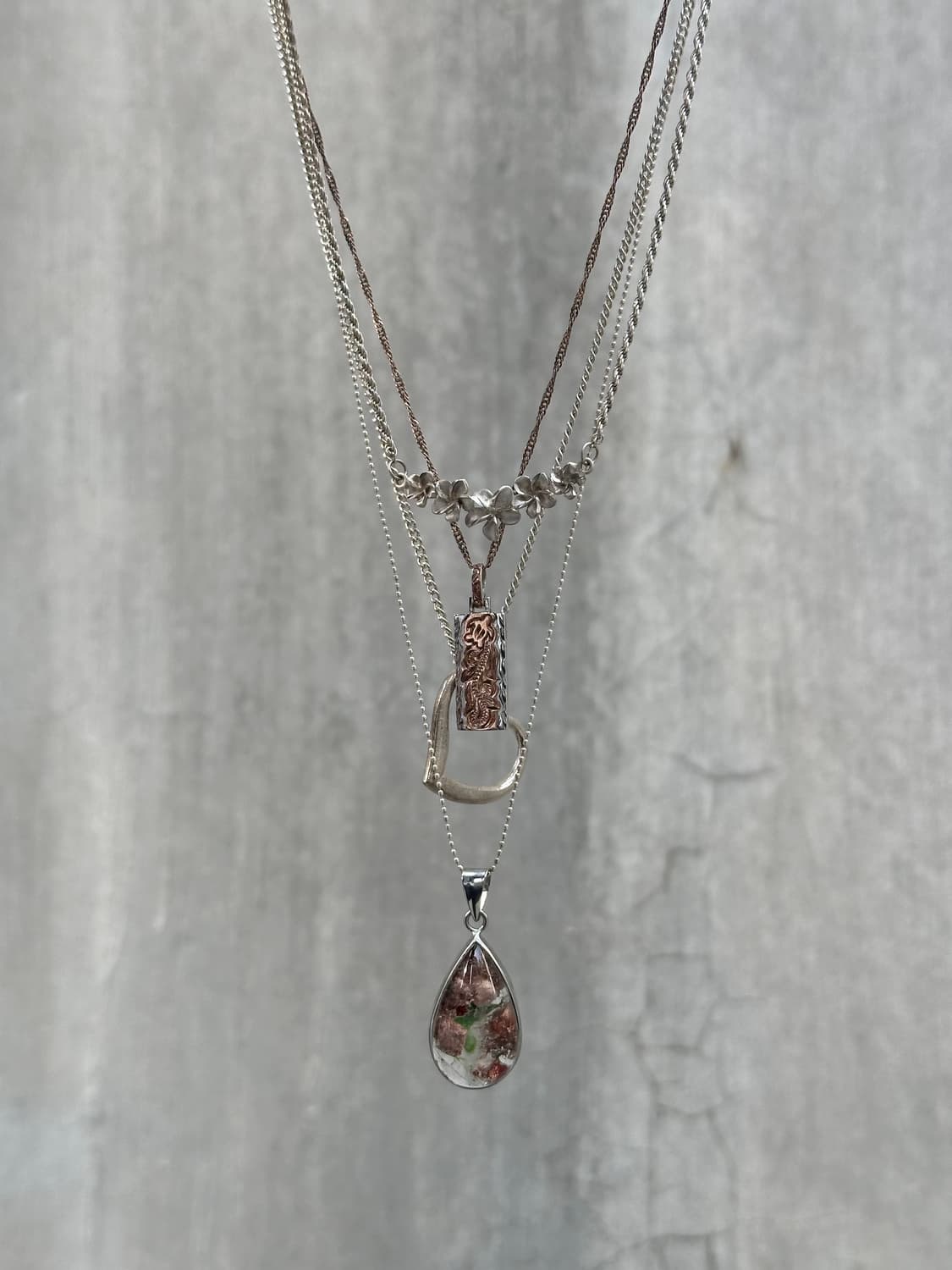 Hawaii 925silver necklace(Rose 상품이미지7