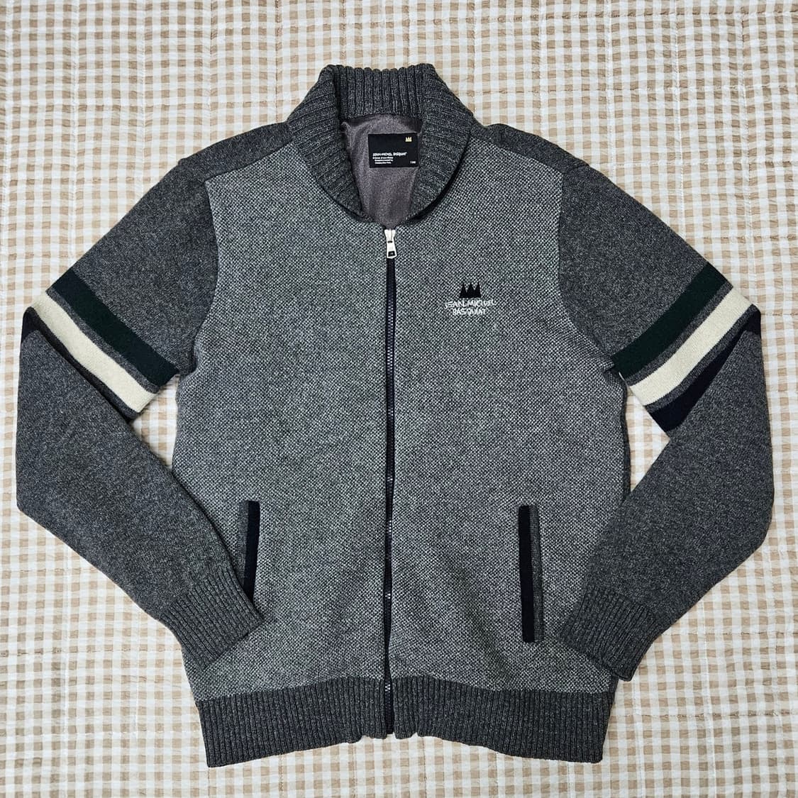 장미쉘바스키아 방풍 니트 가디건 남자100 상품이미지1