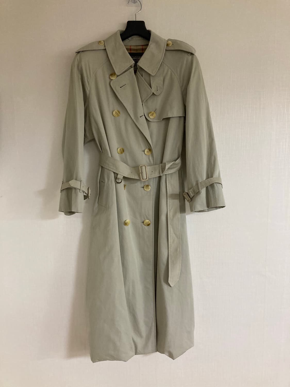 버버리 크림 베이지 트렌치코트 상품이미지3