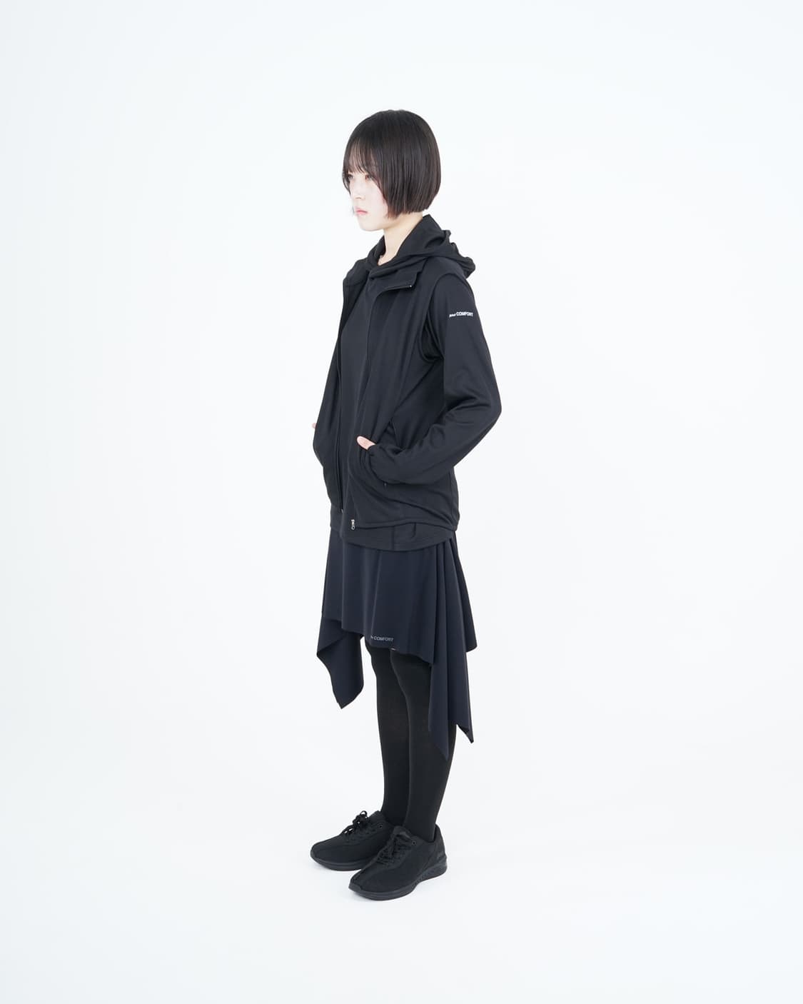 지초이컴포트 25-003 후드 블랙 2 상품이미지2