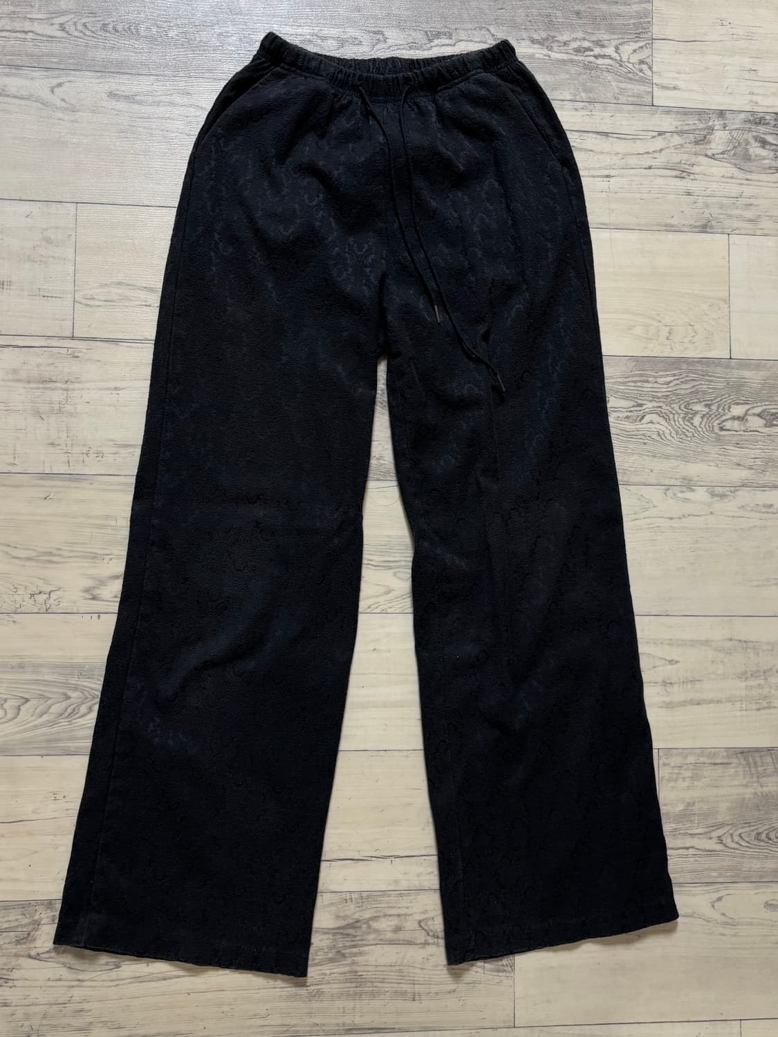 애프터먼데이 puzz jacquard pants 퍼즈 자가드 팬츠 차콜 상품이미지2