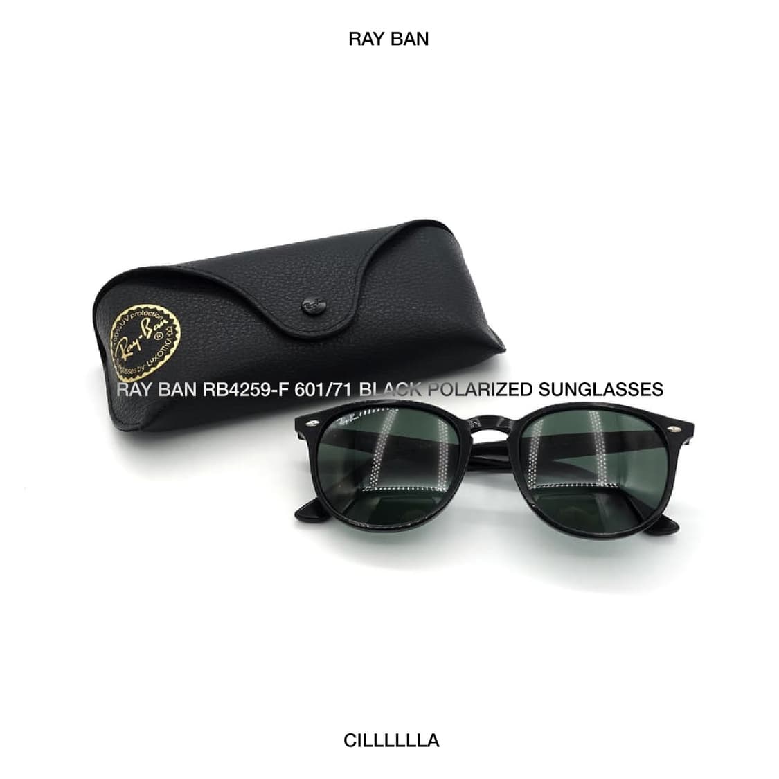 RAYBAN 레이밴 RB4259-F 601/71 블랙 편광 선글라스 상품이미지1