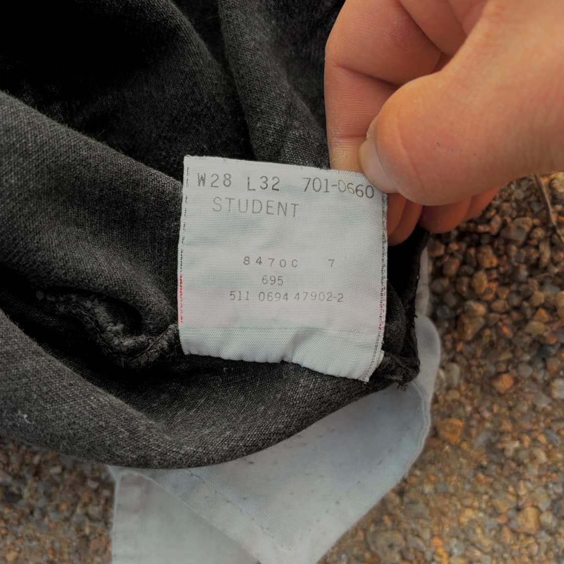 90s 리바이스 501 스튜던트 블랙진 made in USA (28)  상품이미지10