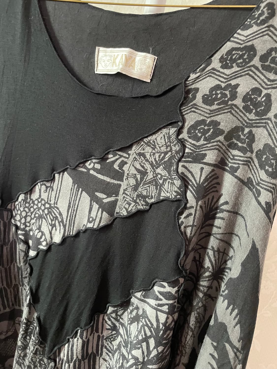 에스닉 패치워크 언발 튜닉 원피스 상품이미지3