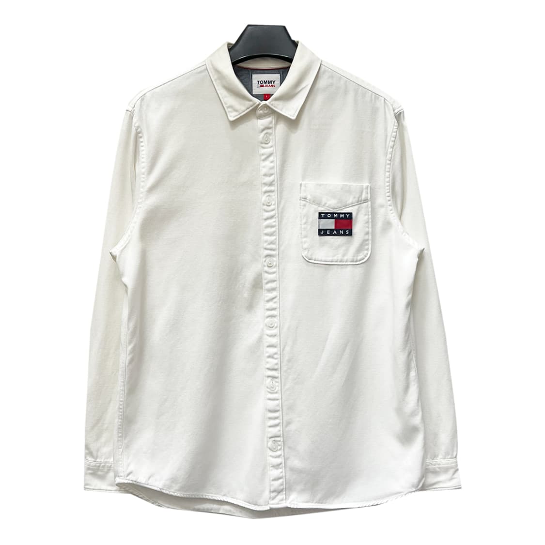 타미진스 브러시트 옥스포드 뱃지 셔츠 L 상품이미지1