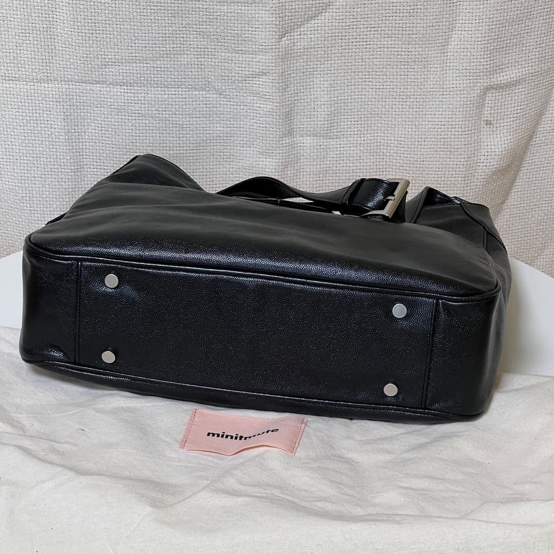 미닛뮤트 바톤백 블랙 라지 상품이미지2