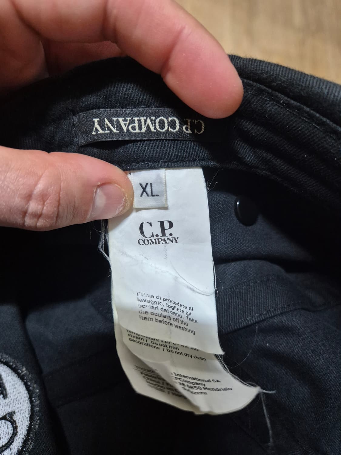 [XL] 18SS CP컴퍼니 고글캡 블랙 볼캡 검정 엑스라지 와펜 모자 상품이미지5