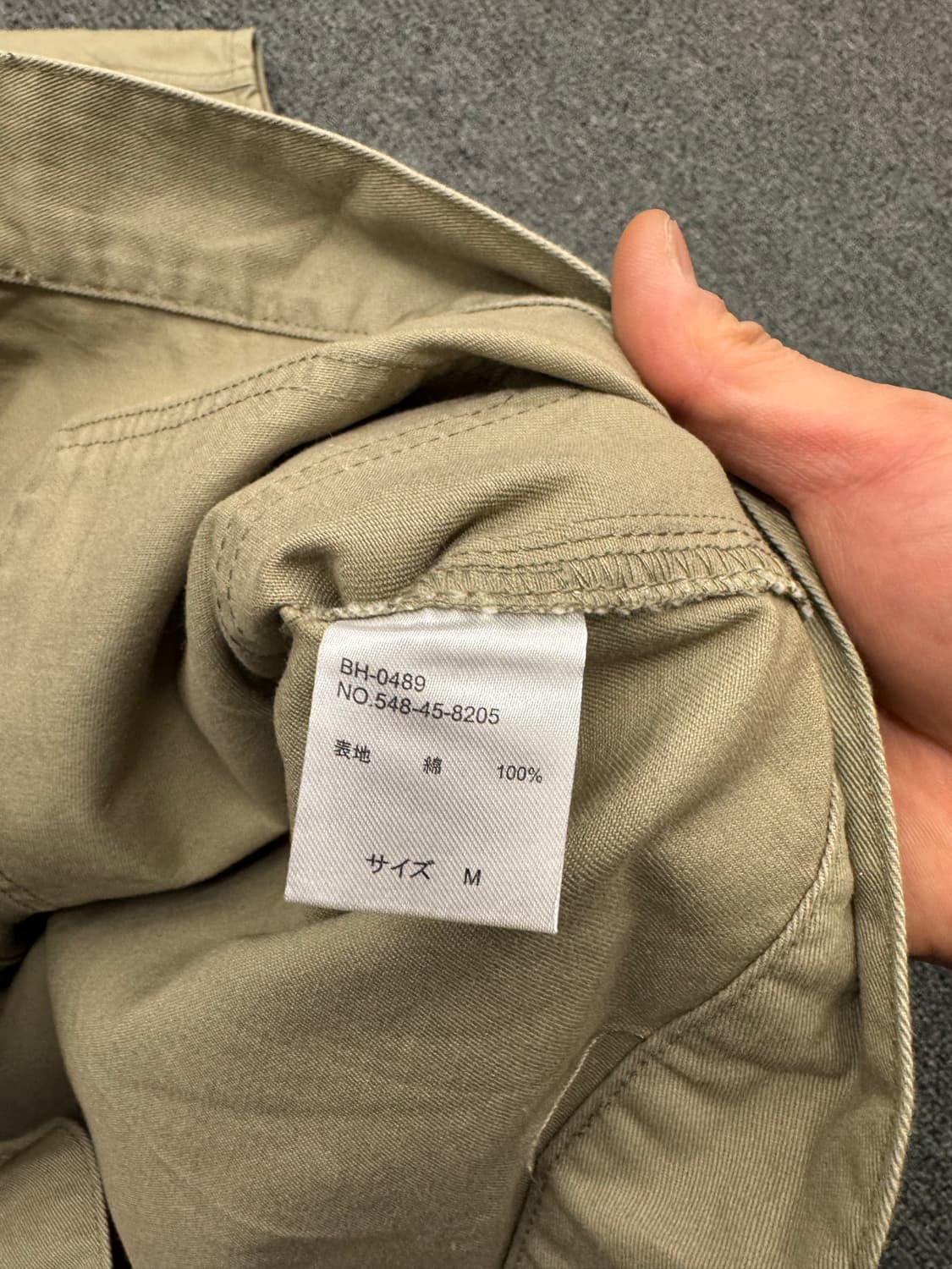 M)Colza 빈티지 코튼 베이지 베스트 조끼 상품이미지5