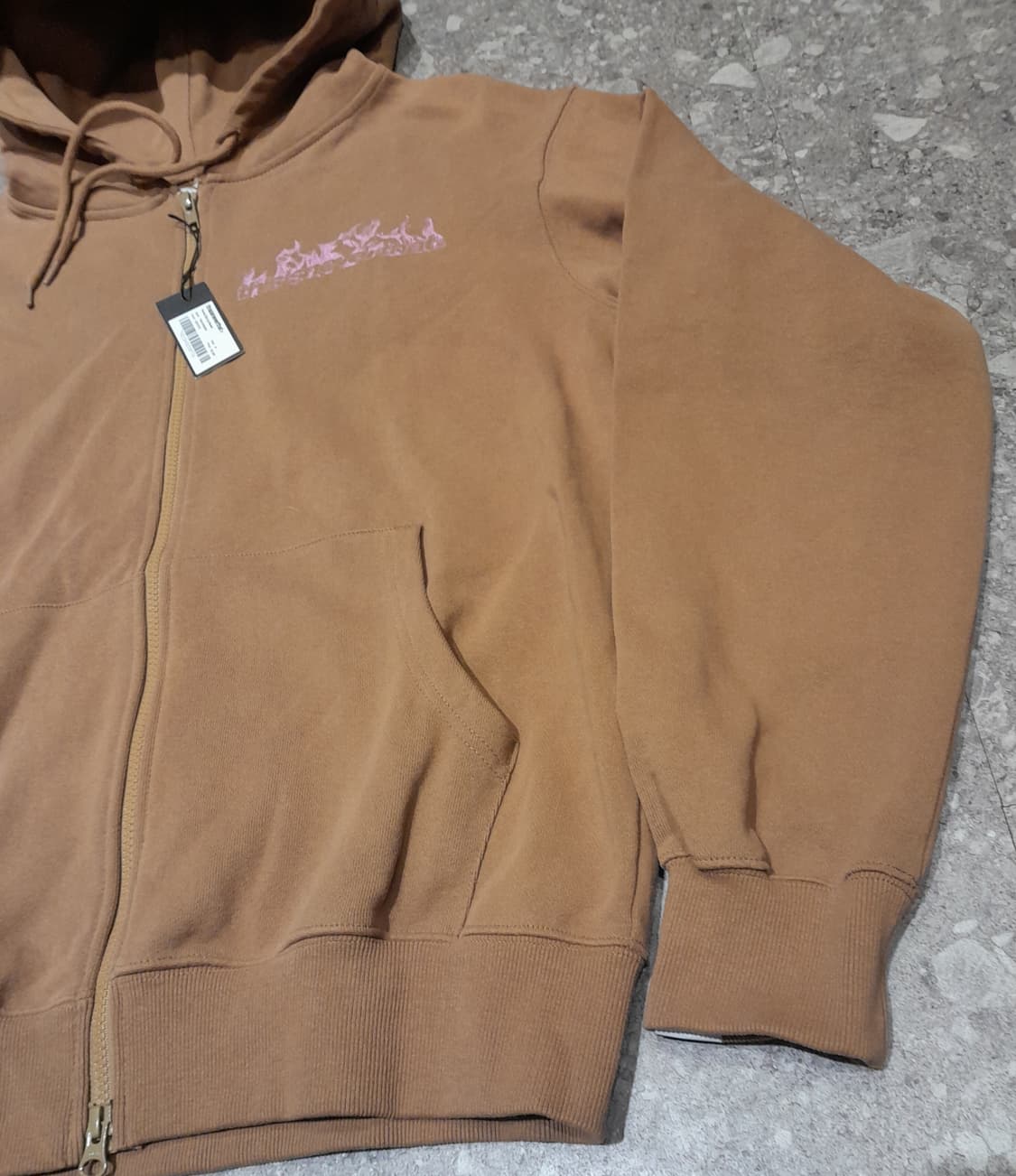 💥(새상품) 디스이즈네버댓 플레임 후드집업 브라운 (M)
 상품이미지5