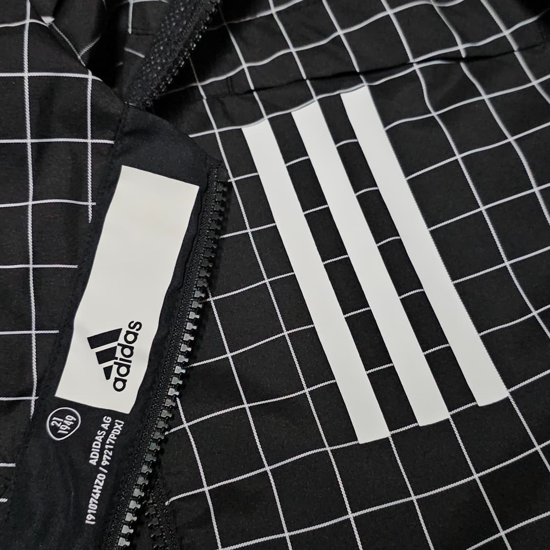 아디다스 Windproof 윈도파인체크 남성후드자켓 100 상품이미지6