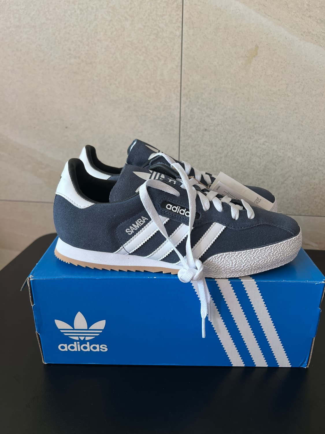 [240mm] [미사용 새제품] 아디다스 삼바 슈퍼 스웨이드 (네이비/화 상품이미지7