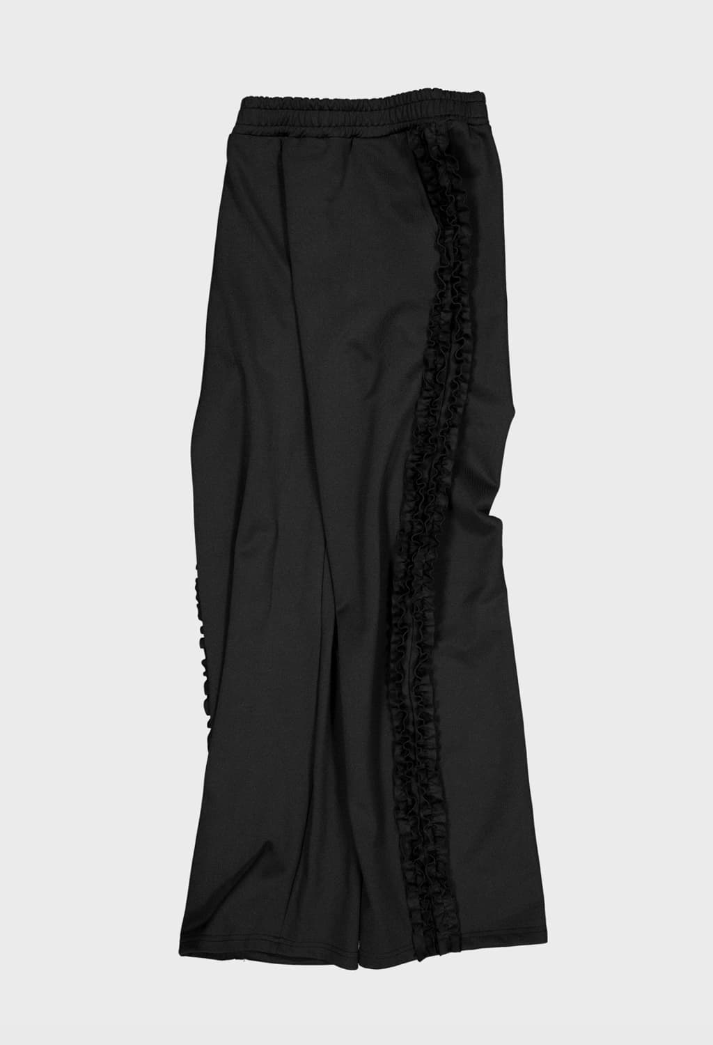생긴스튜디오 RUFFLE TRACK PANTS - BLACK 상품이미지2