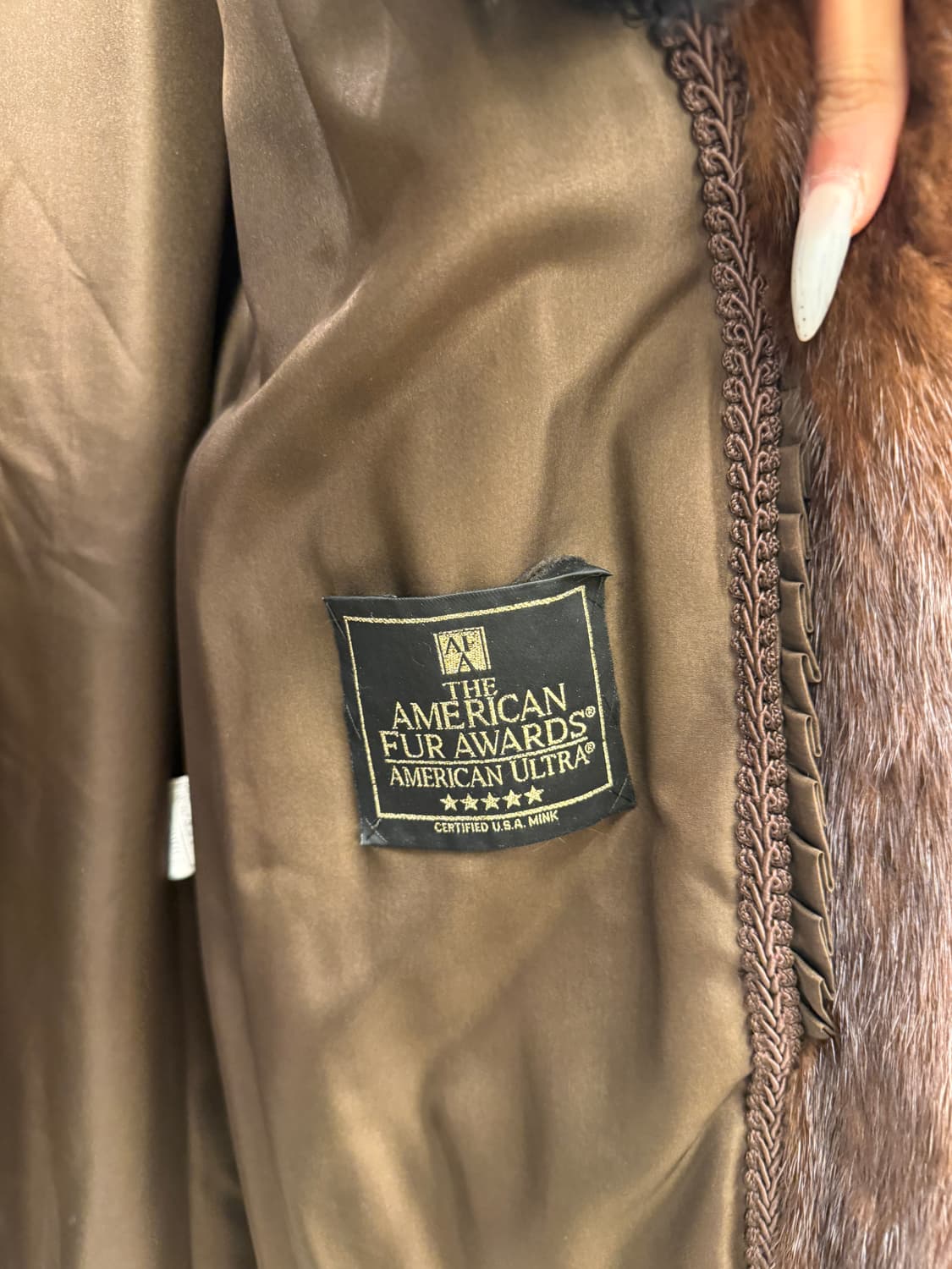 르파르 리얼 퍼 코트 브라운 U1036 상품이미지6