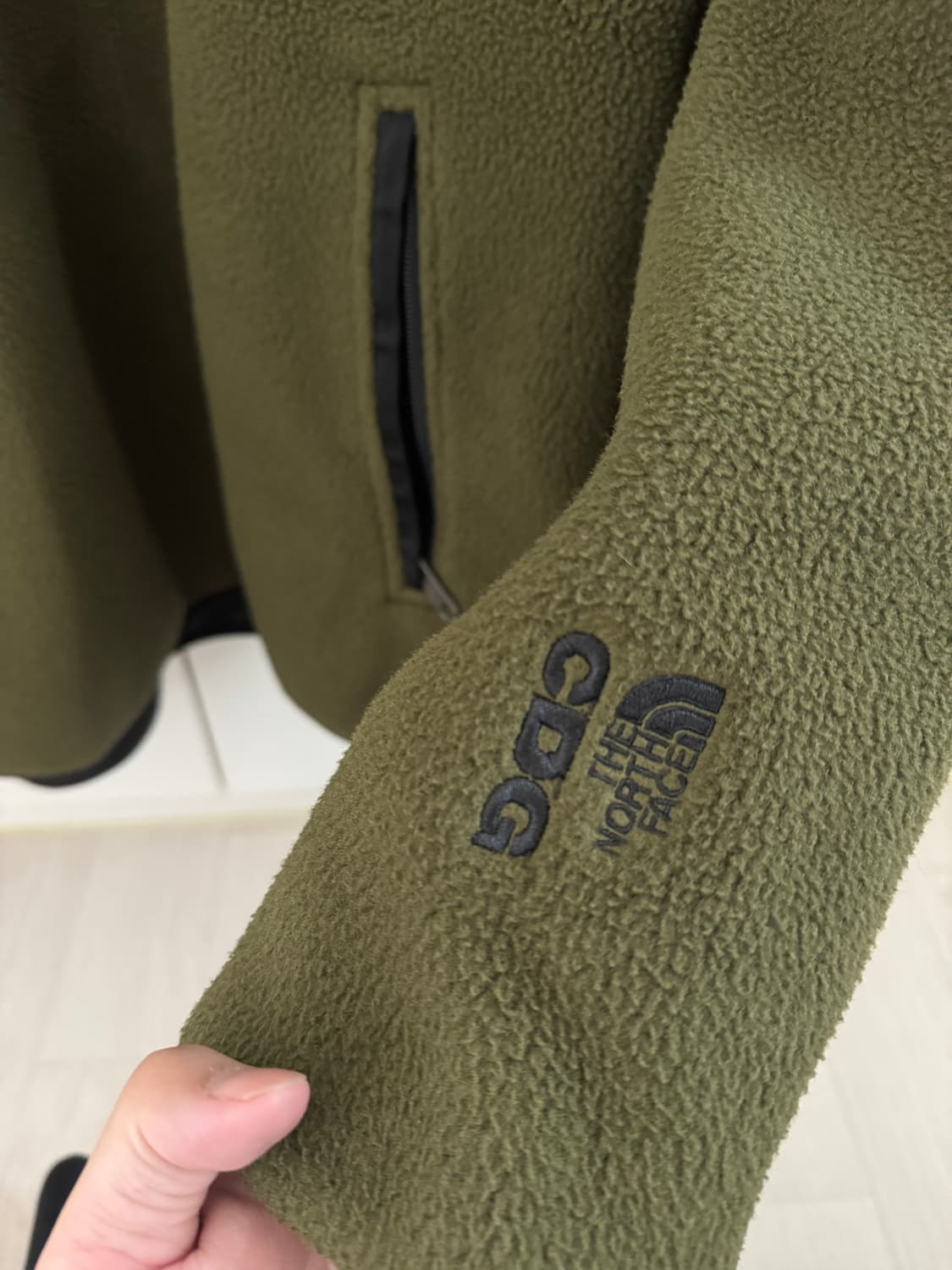 노스페이스 cdg 노스 돔 풀오버 카키 L 상품이미지2