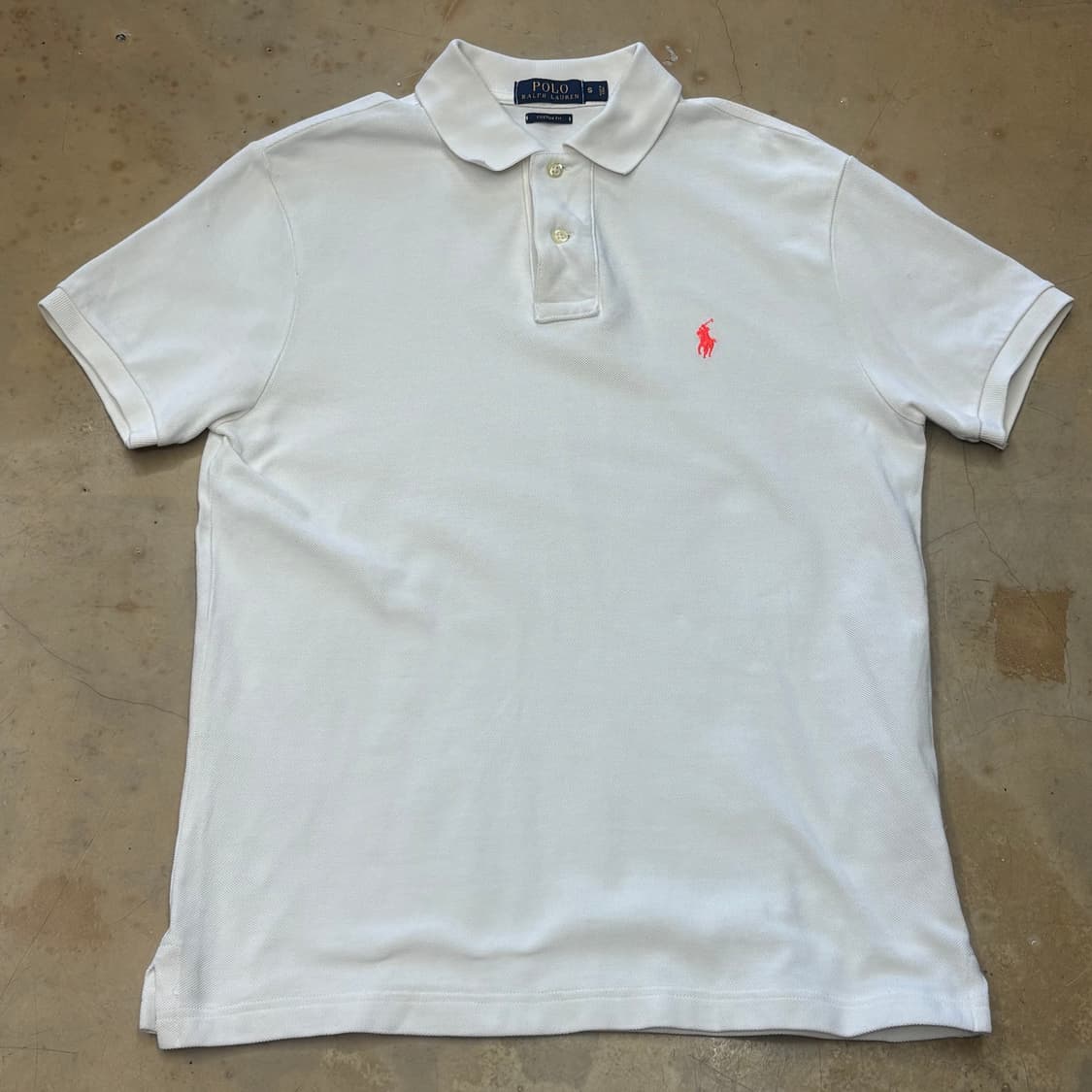 S 폴로랄프로렌 커스텀핏 화이트 카라티셔츠  상품이미지2