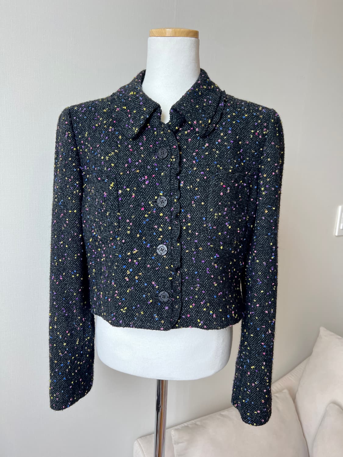 Hardy Amies frill tweed jacket 상품이미지1