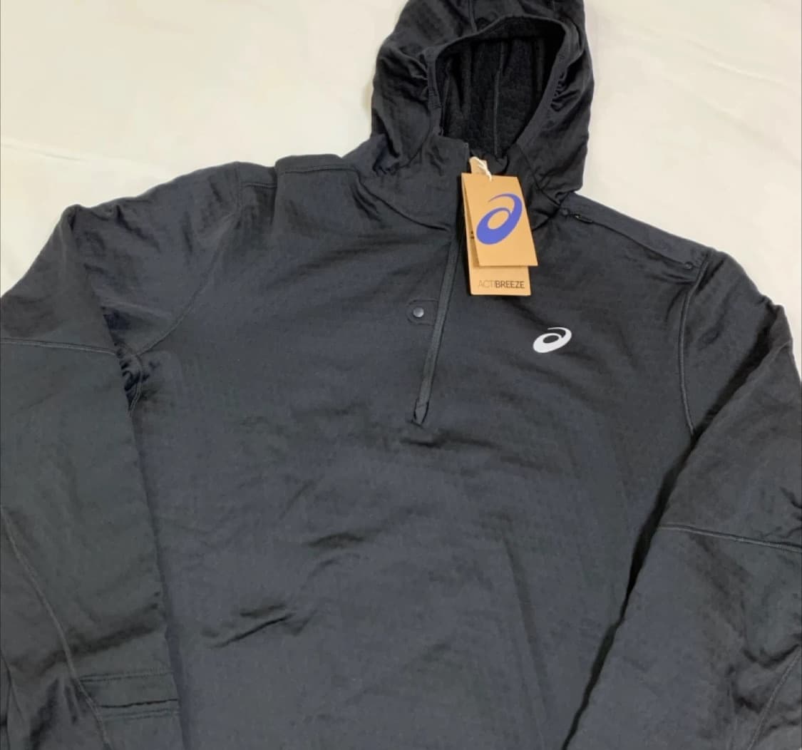 아식스 로드 윈터 롱슬리브 후디 블랙 L 상품이미지2