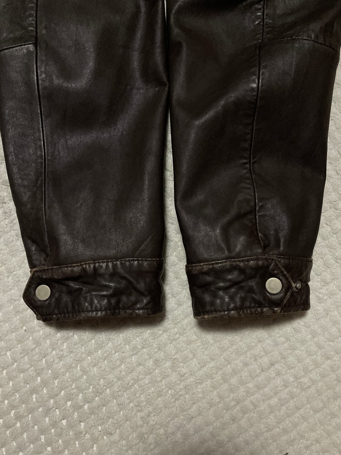 웨스턴 무드 이태리 램스킨 양가죽 포켓 레더 자켓 상품이미지8