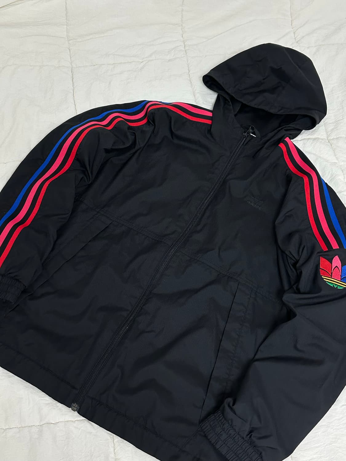 아디다스 파이어버드 삼선 후드 바람막이 미디움 상품이미지1