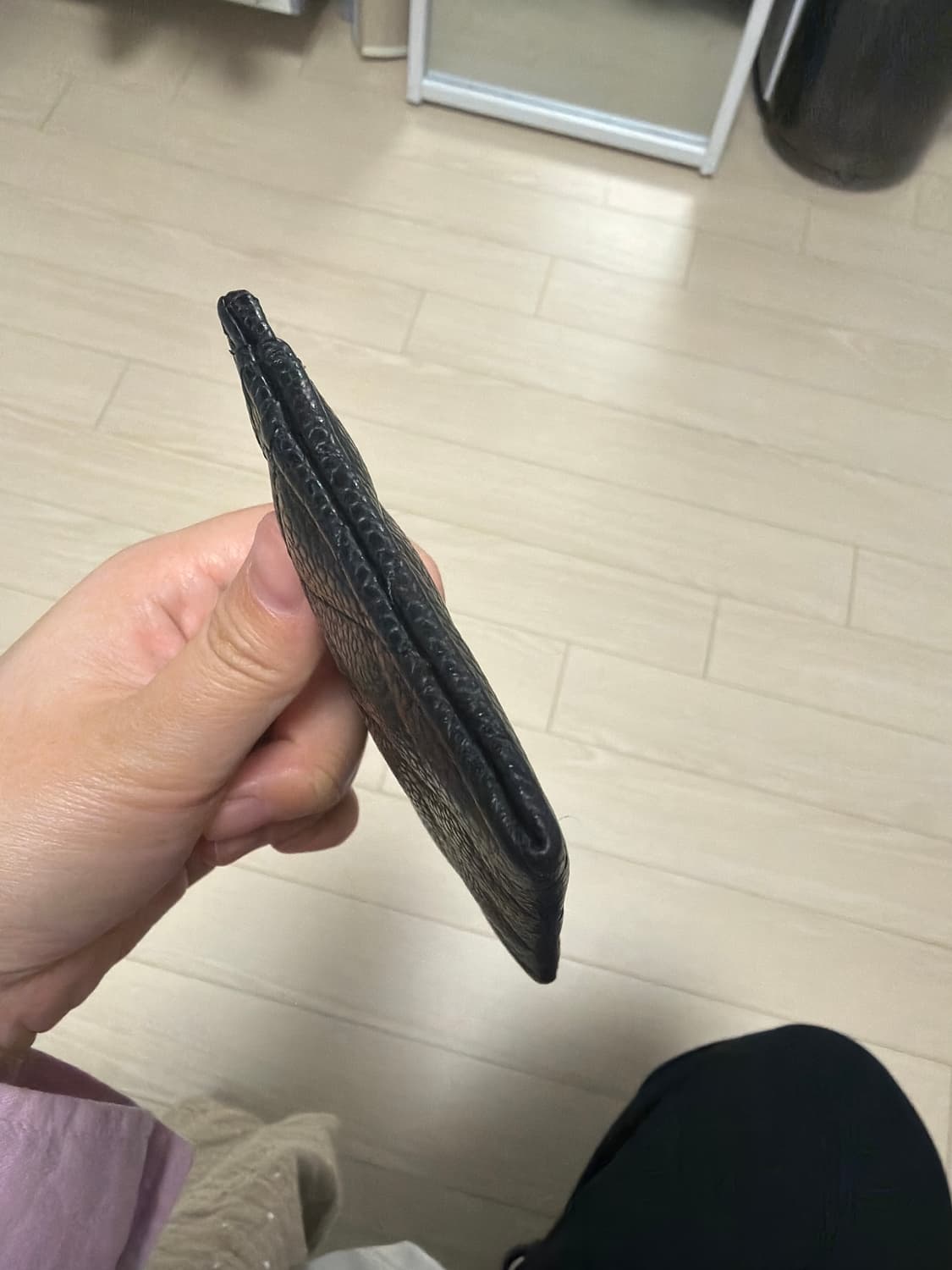 샤넬 클래식 캐비어 카드홀더(은장) 상품이미지5