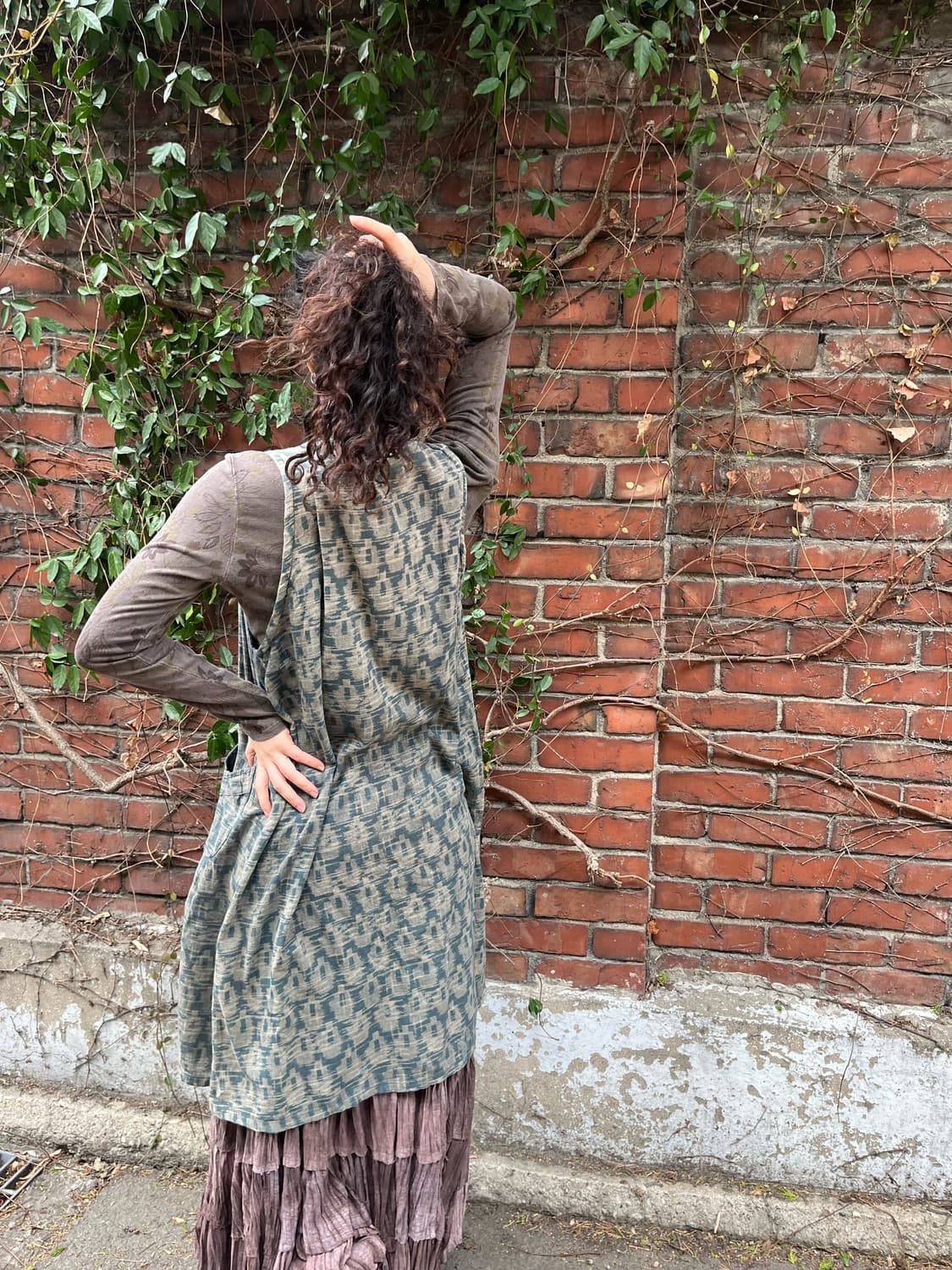 빈티지 히피무드 레이어드 원피스 상품이미지4