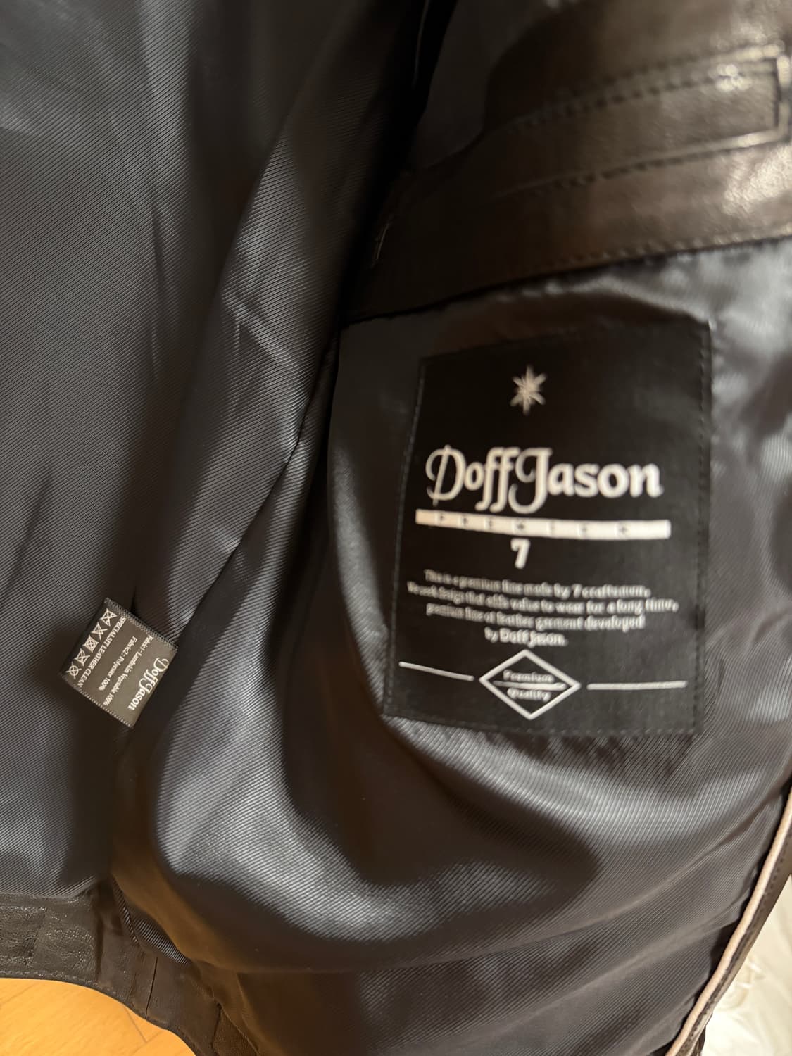 도프제이슨 램스킨 배지터블 가죽자켓 상품이미지3