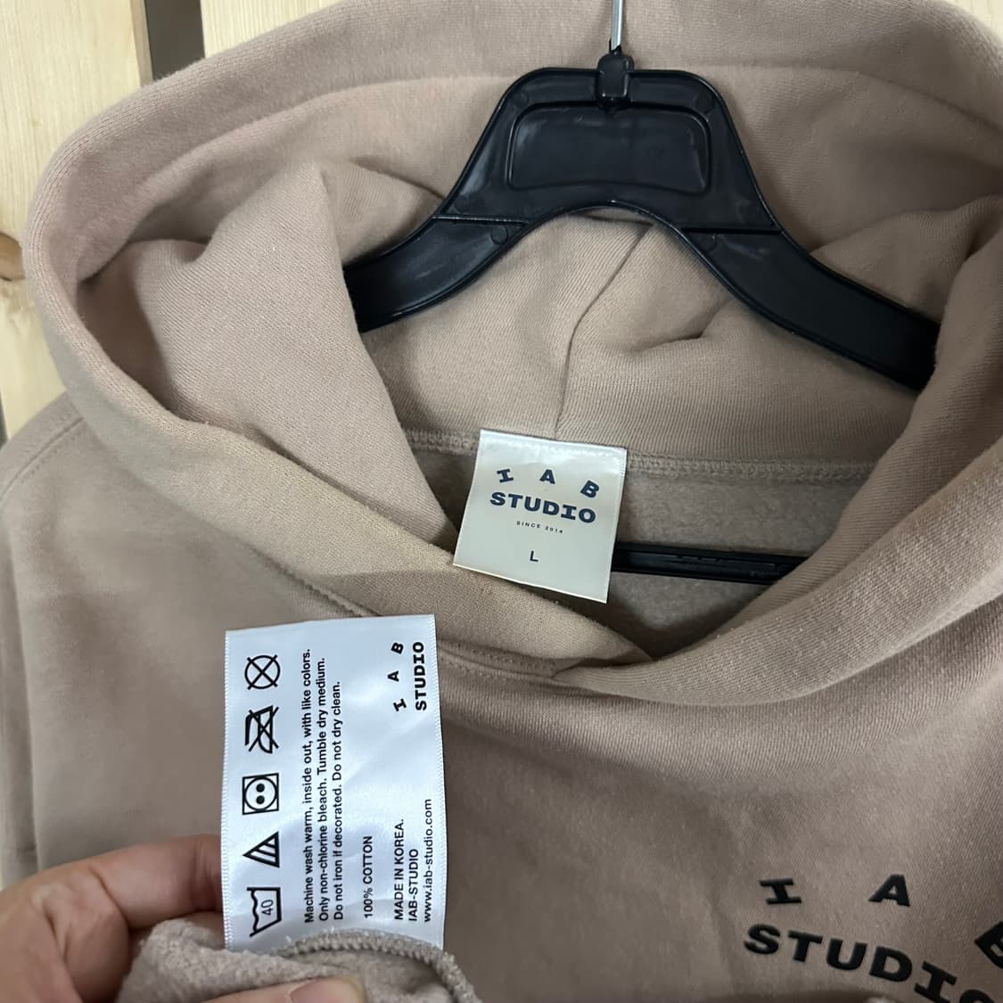 (L) 아이앱스튜디오 샌드 후드티 상품이미지7