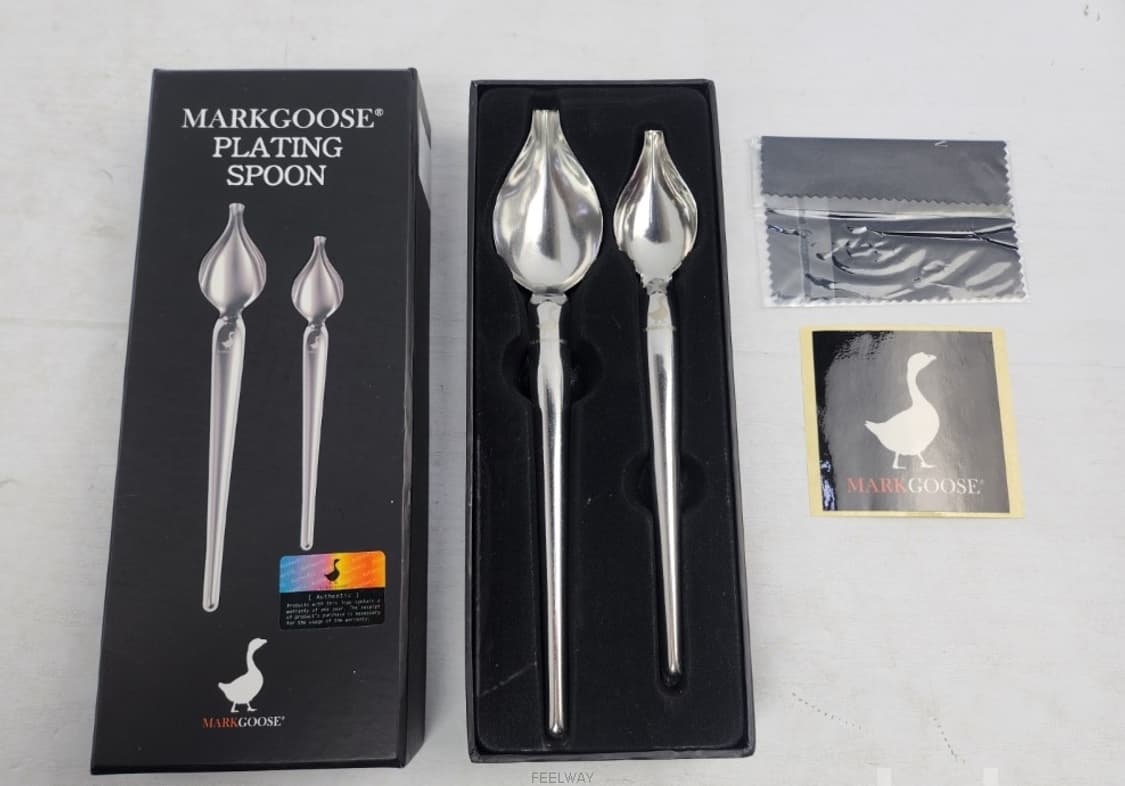 PARKGOOSE PLATING SPOON(정품)드로링스푼 코리아푸드 흑 상품이미지1