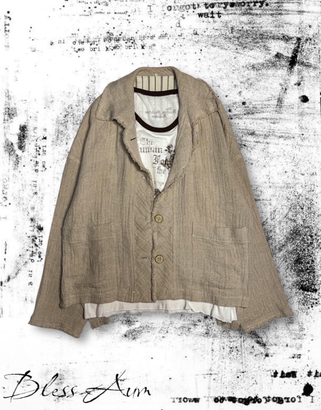 KEIKO KISHI - beige Linen jacket 상품이미지1