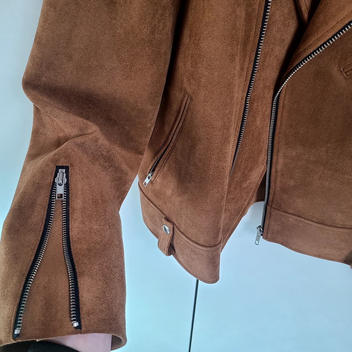 미나브 스웨이드 라이더 자켓 상품이미지4