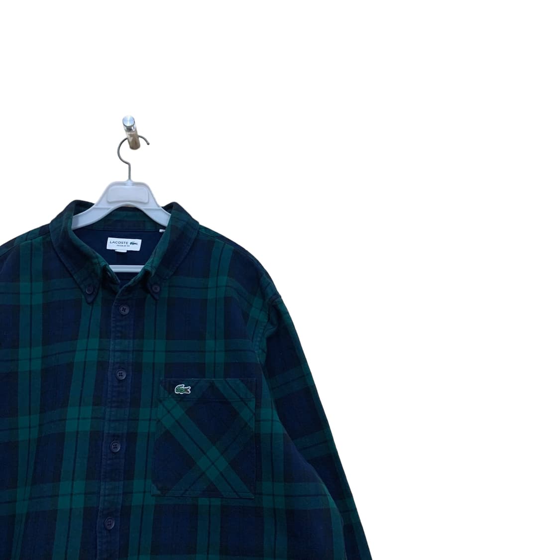 라코스테 네이비체크 셔츠자켓 상품이미지2