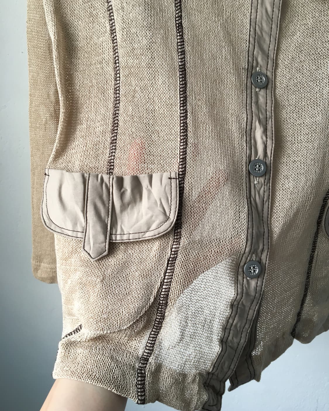 Line detail net jacket 상품이미지4