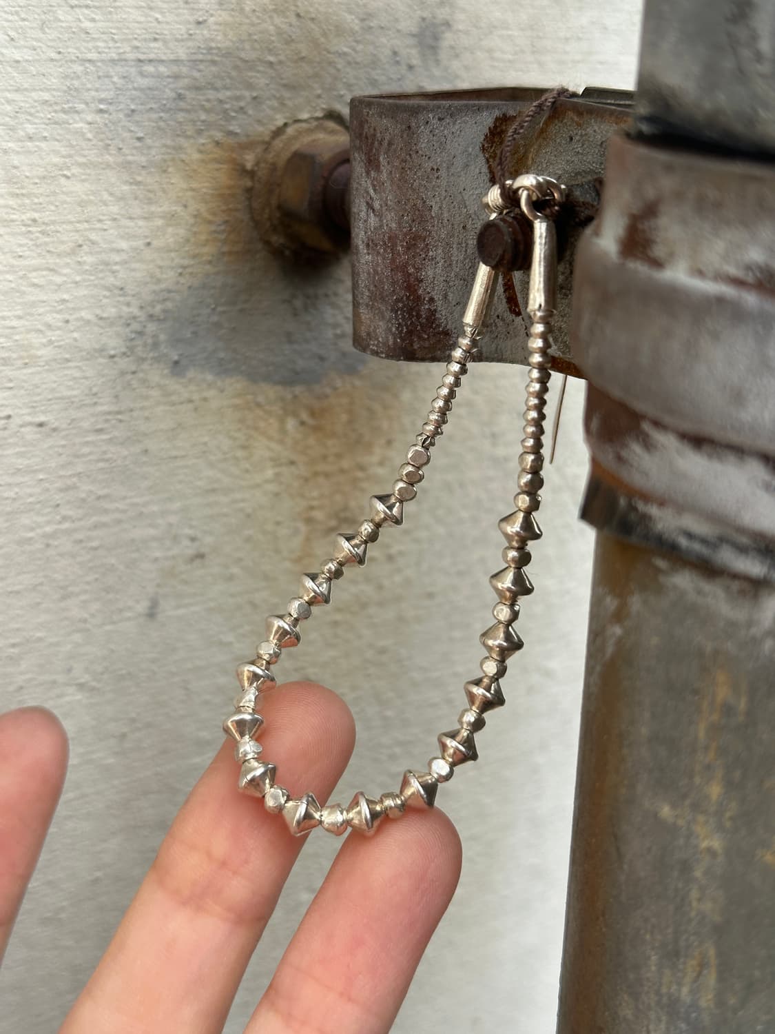 Bicone Saucer Bead Chain Karen Silver Br 상품이미지1