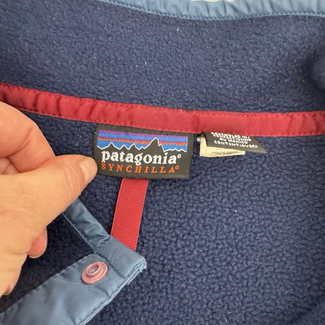 00FW 멕시코 파타고니아 신칠라 스냅-T 네이비 상품이미지3