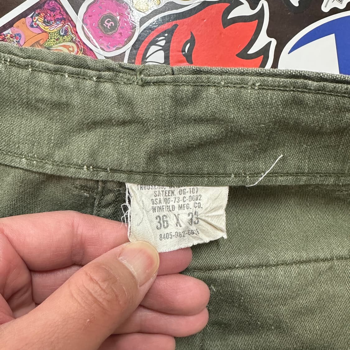 70s 미군 OG-107 퍼티그 팬츠 34 상품이미지8
