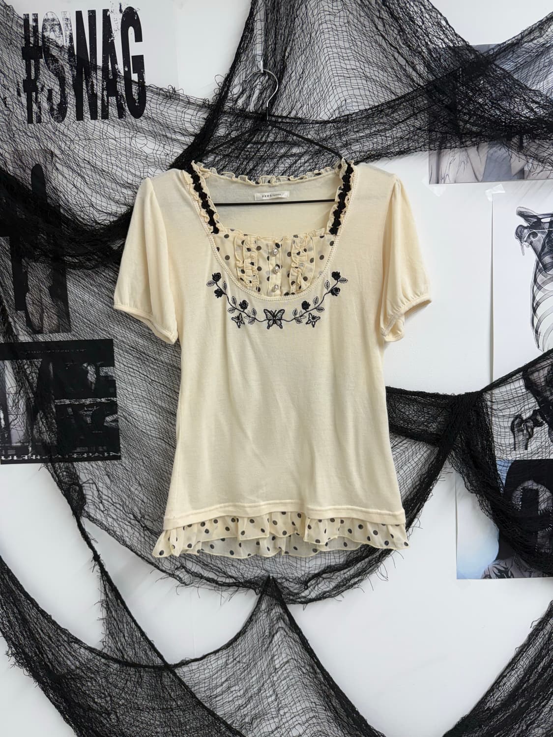 Axes femme lace detail halfsleeve 상품이미지2
