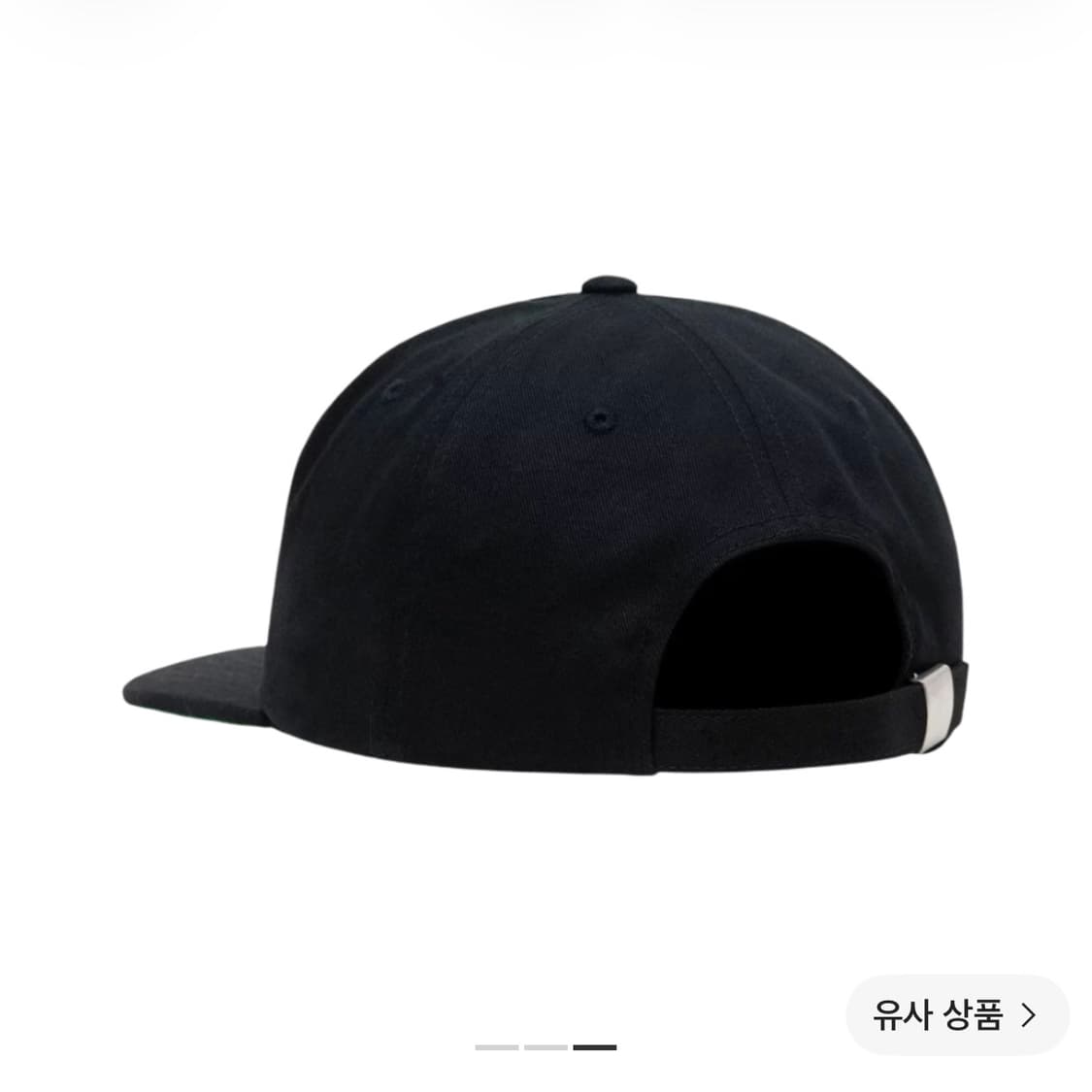 스투시 미드 뎁스 베이직 스타 스트랩백 블랙 모자 볼캡 상품이미지3