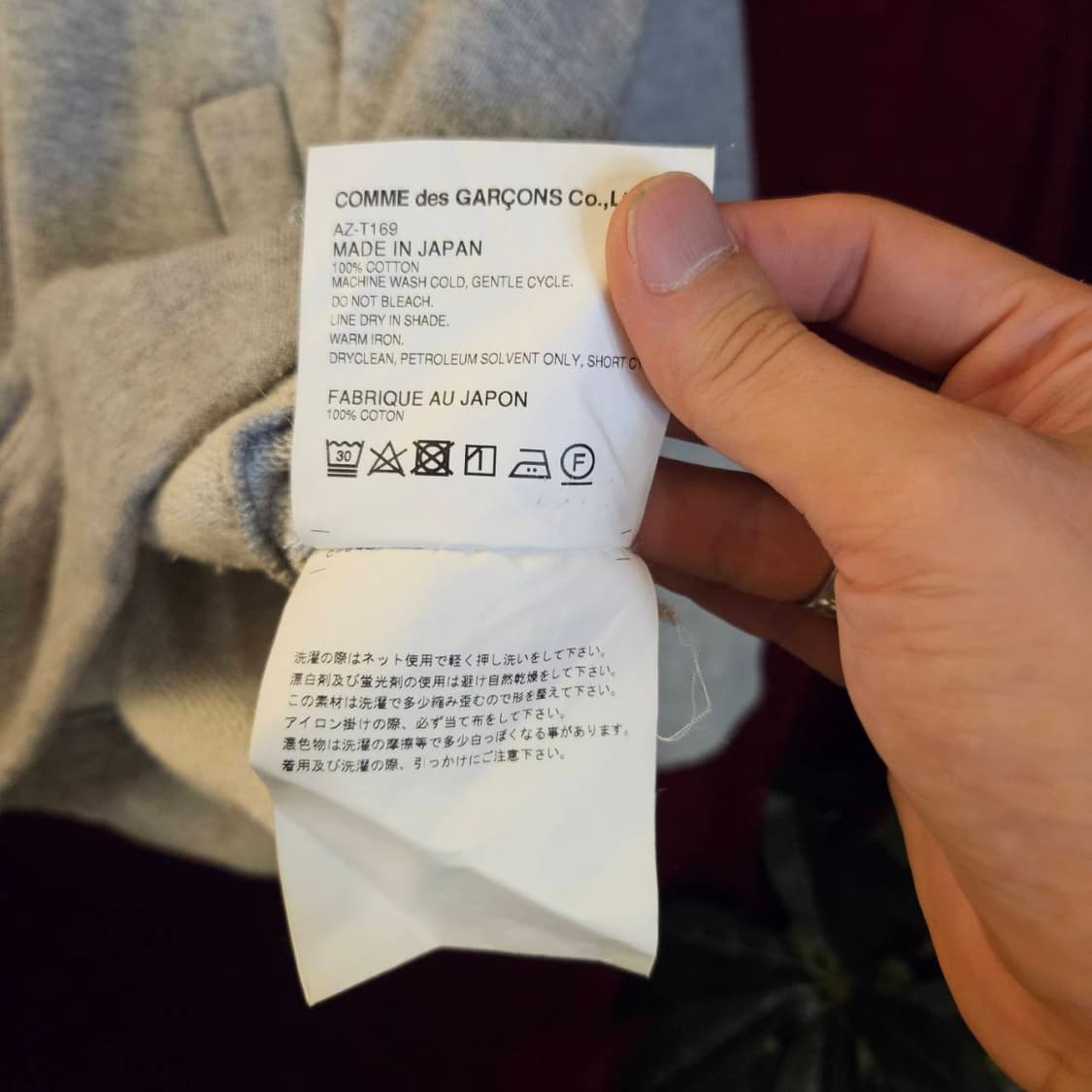 꼼데가르송 AZ-T169 레드와펜

시그니쳐 후드티셔츠 상품이미지6