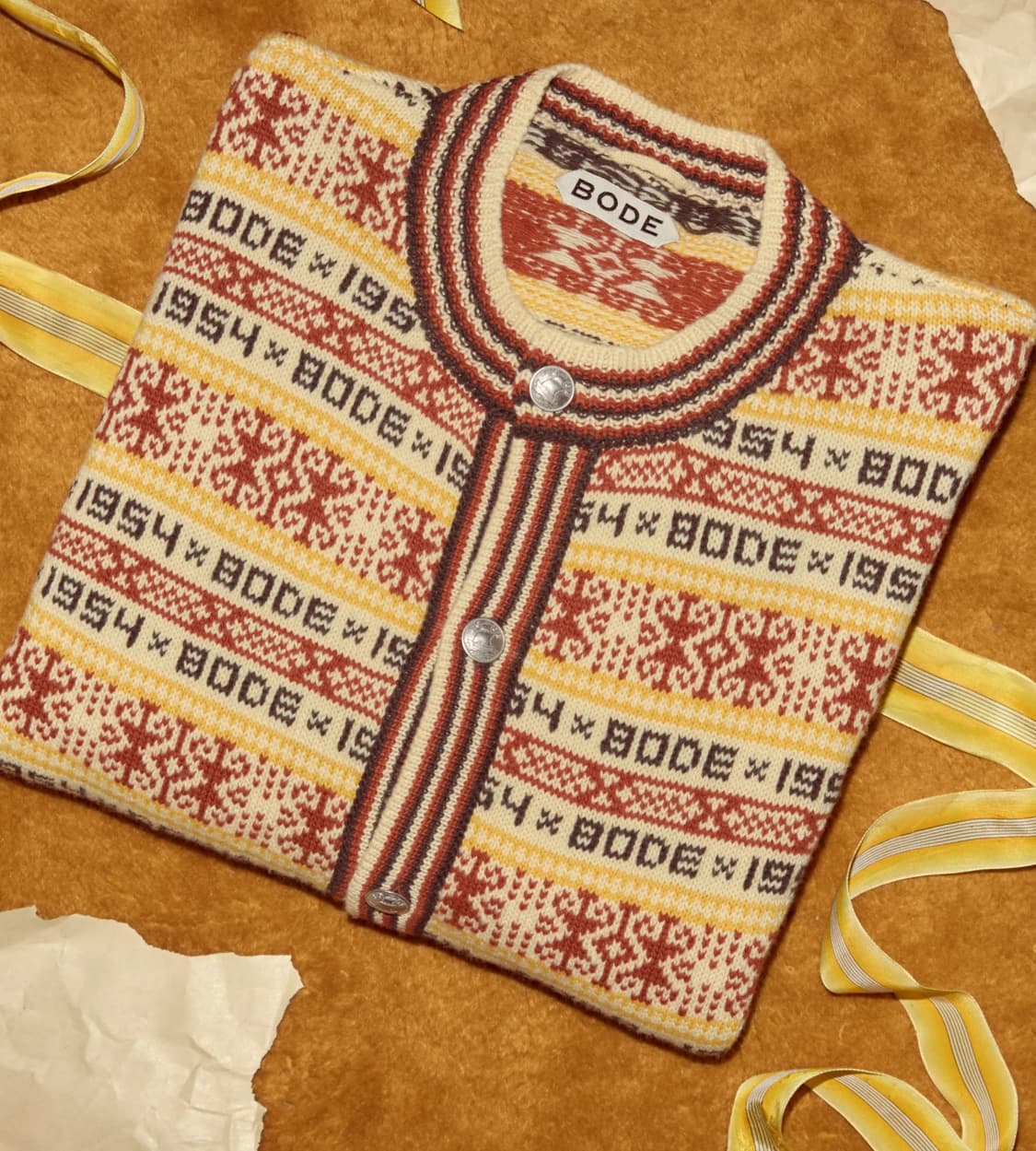 (M) BODE 보디 Marzipan 니트 가디건 25FW 상품이미지1