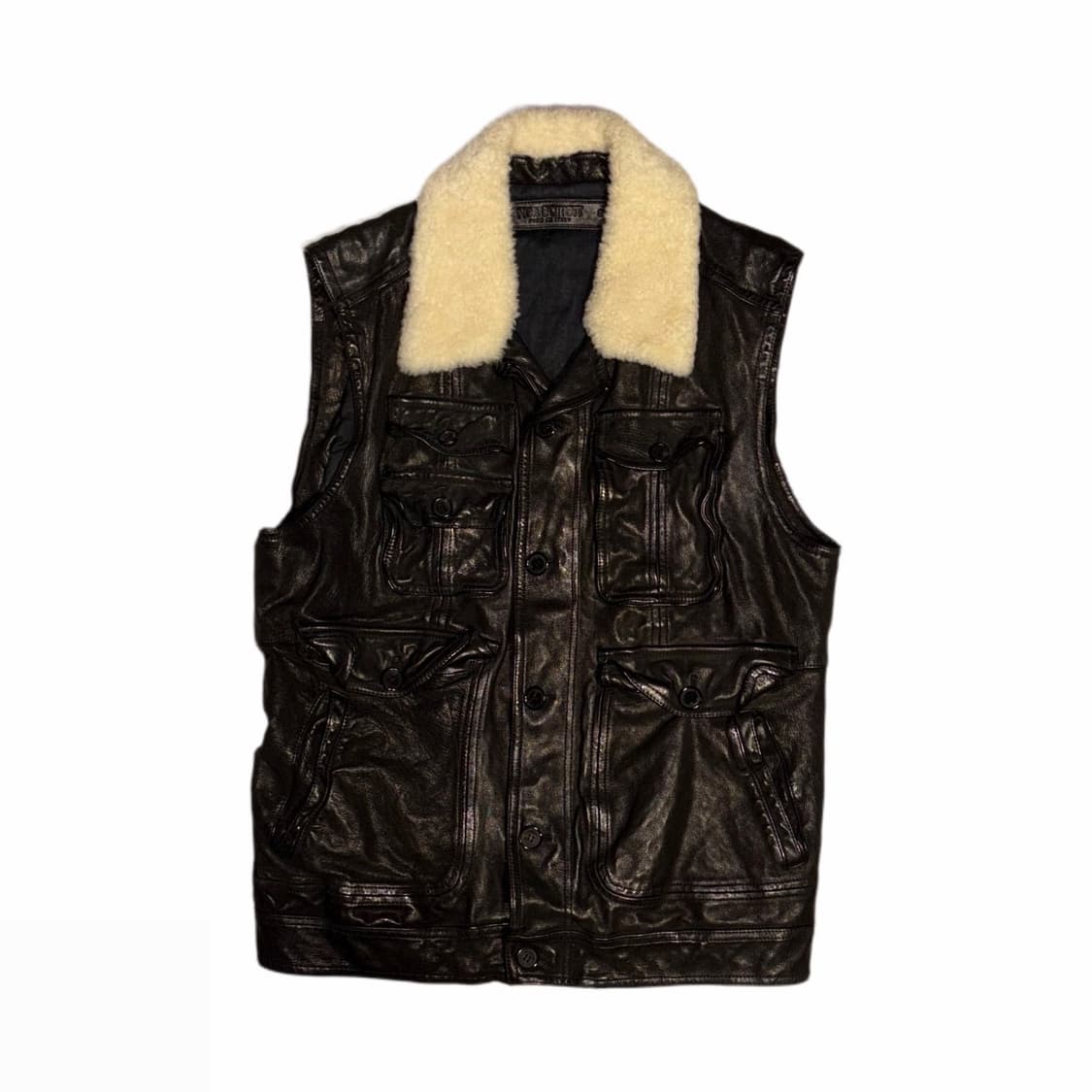 2010‘s Neil Barrett Fur Leather Vest 상품이미지1
