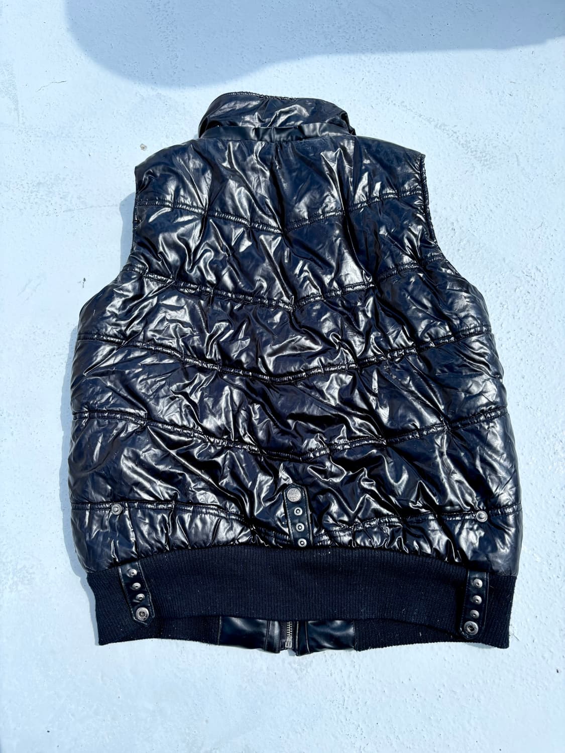 “Vintage” 00‘s Design Gimmick Leather De 상품이미지5