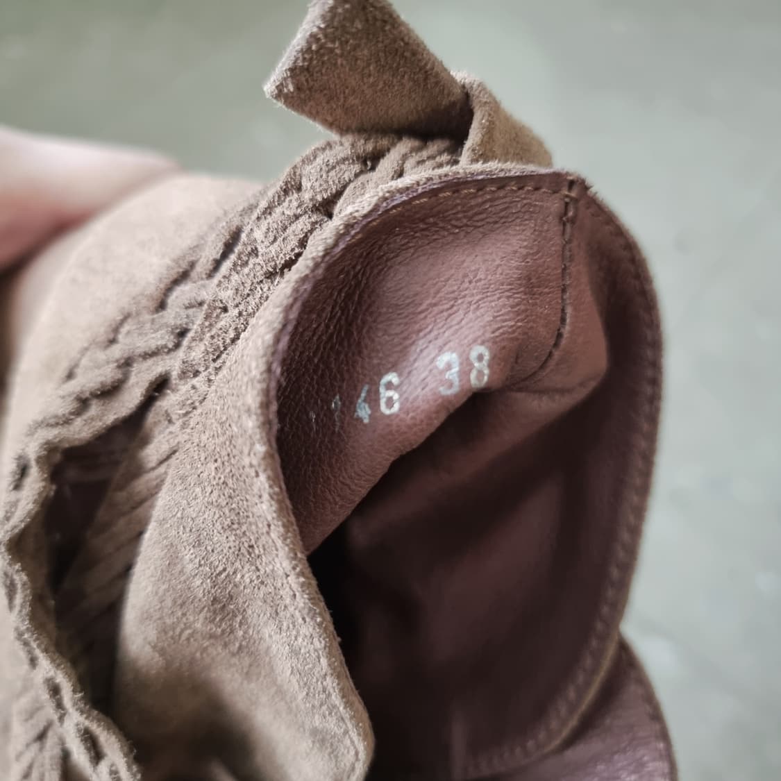 꼼뜨와데꼬또니에 스웨이드 앵클부츠 웨지힐 구두 (38/250) 상태완벽 상품이미지7