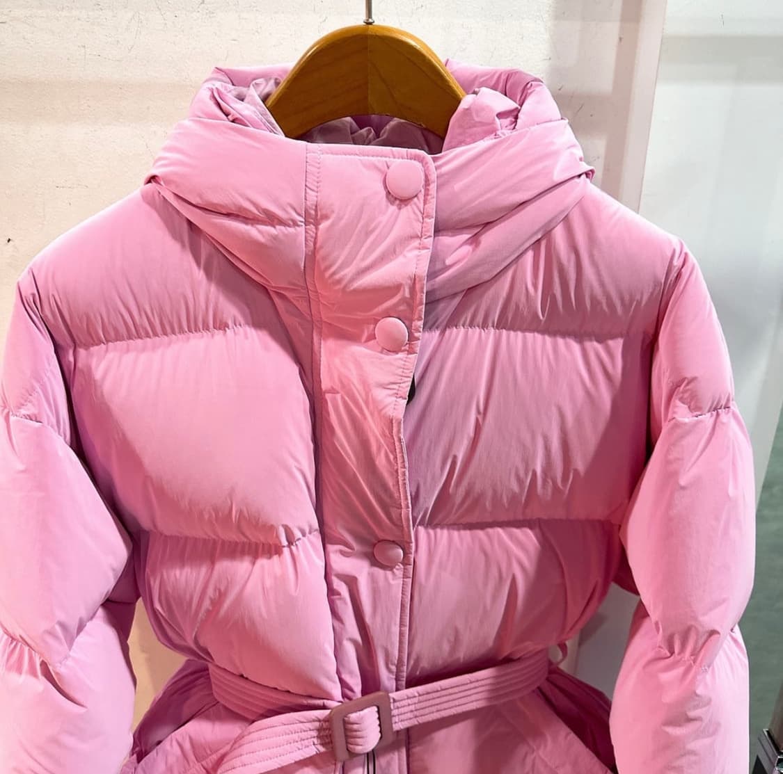 (정품/새상품) 옌키옌키 여성 파우더 핑크 미쉐린 구스다운 패딩 점퍼 상품이미지2