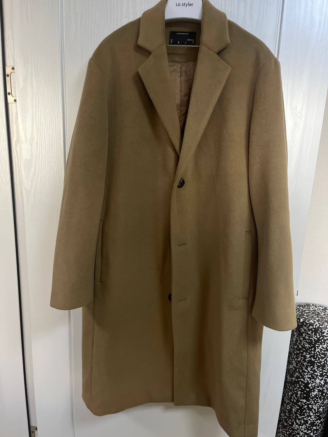  24/7 캐시미어 울혼방 싱글 코트 상품이미지1