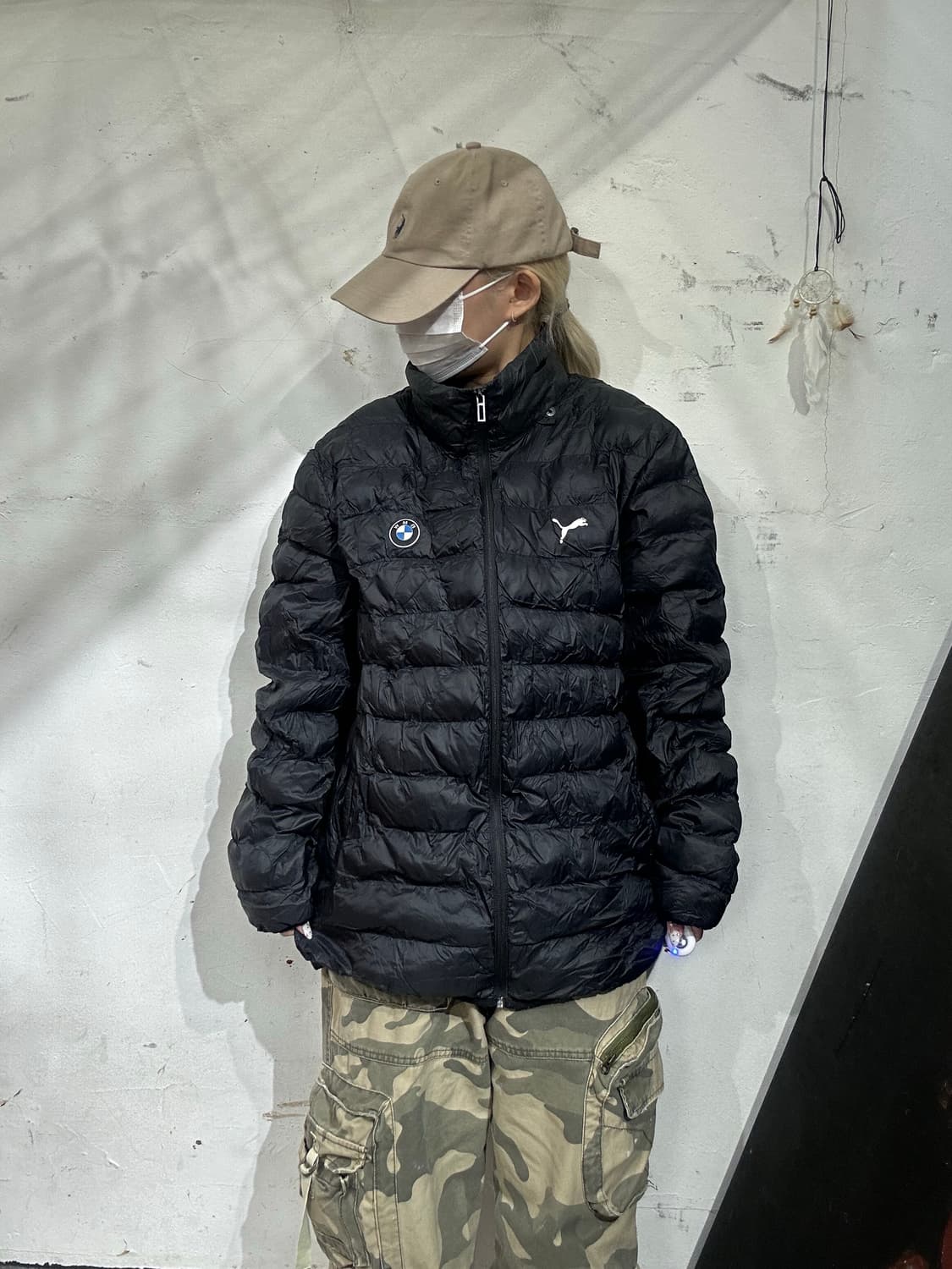 푸마 bmw 블랙 경량 패딩 자켓 점퍼  상품이미지2