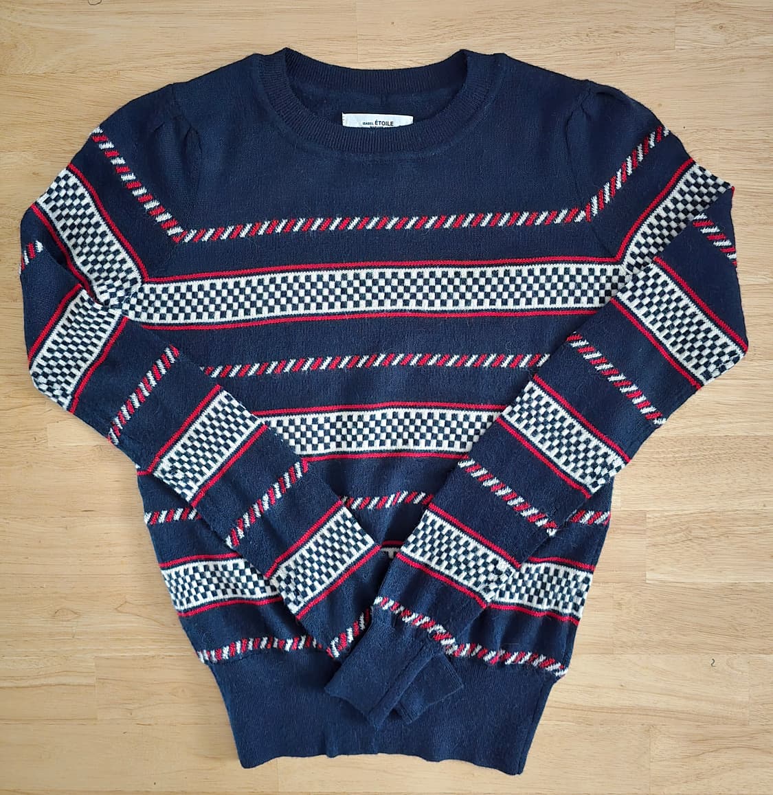 이자벨 마랑 에뚜왈 스트라이프 체크 니트 상품이미지8