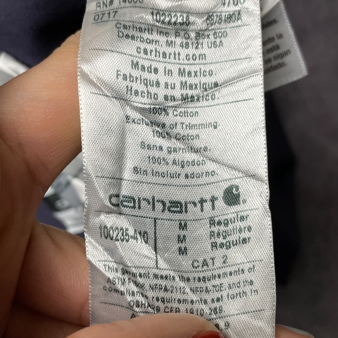 CARHARTT  칼하트 빈티지 퍼플 롱 슬리브 긴팔 A00409 상품이미지10