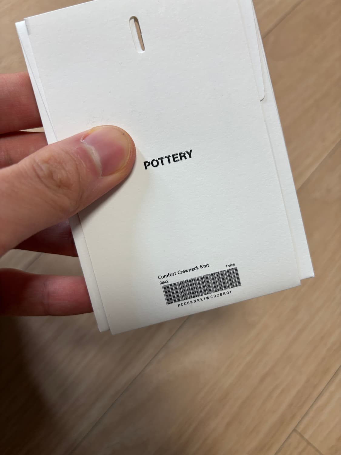 [1] 포터리 컴포트 크루넥 니트 블랙 상품이미지6