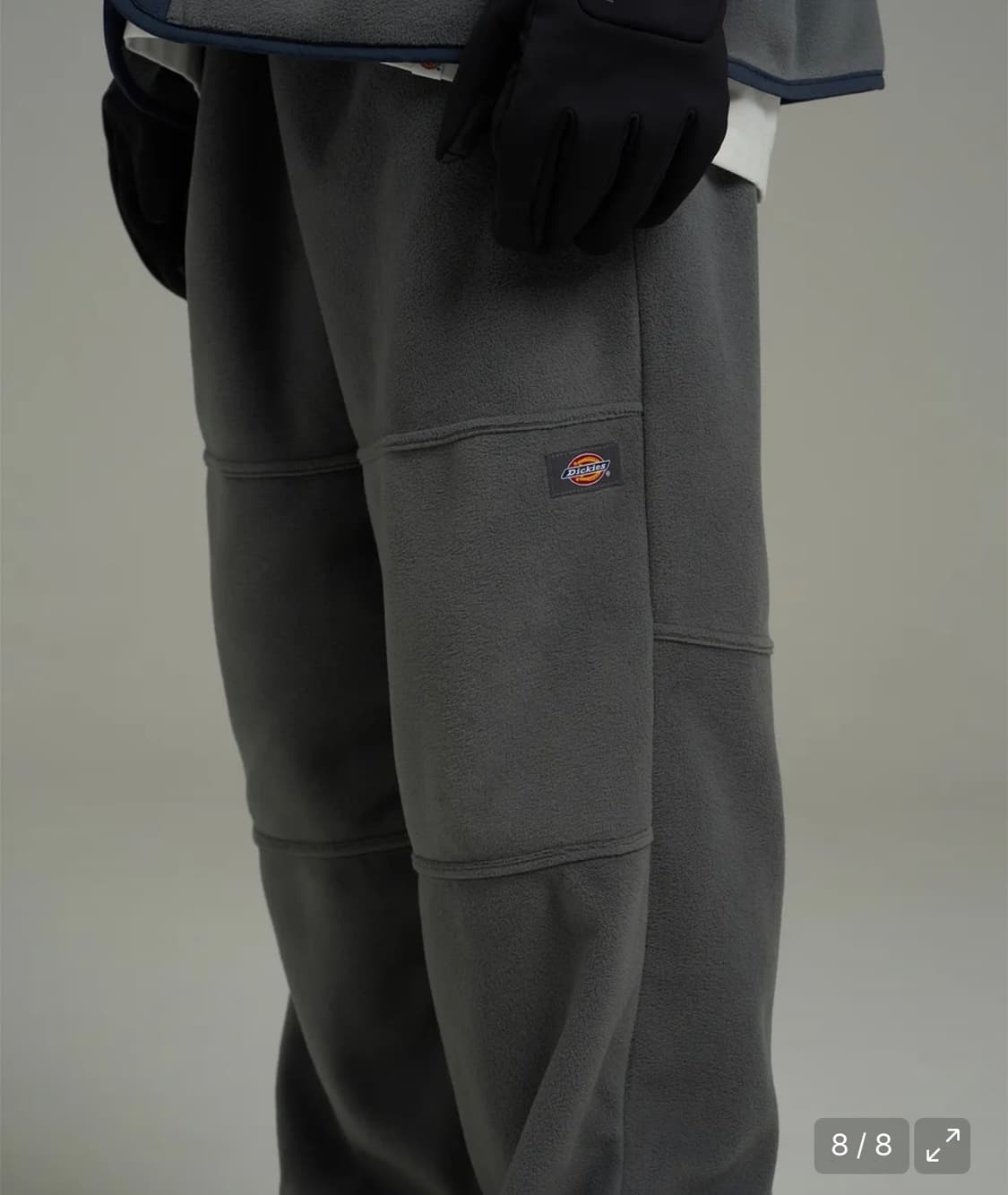 디키즈 폴라텍 플리스 더블니 팬츠 Gray XL 상품이미지2