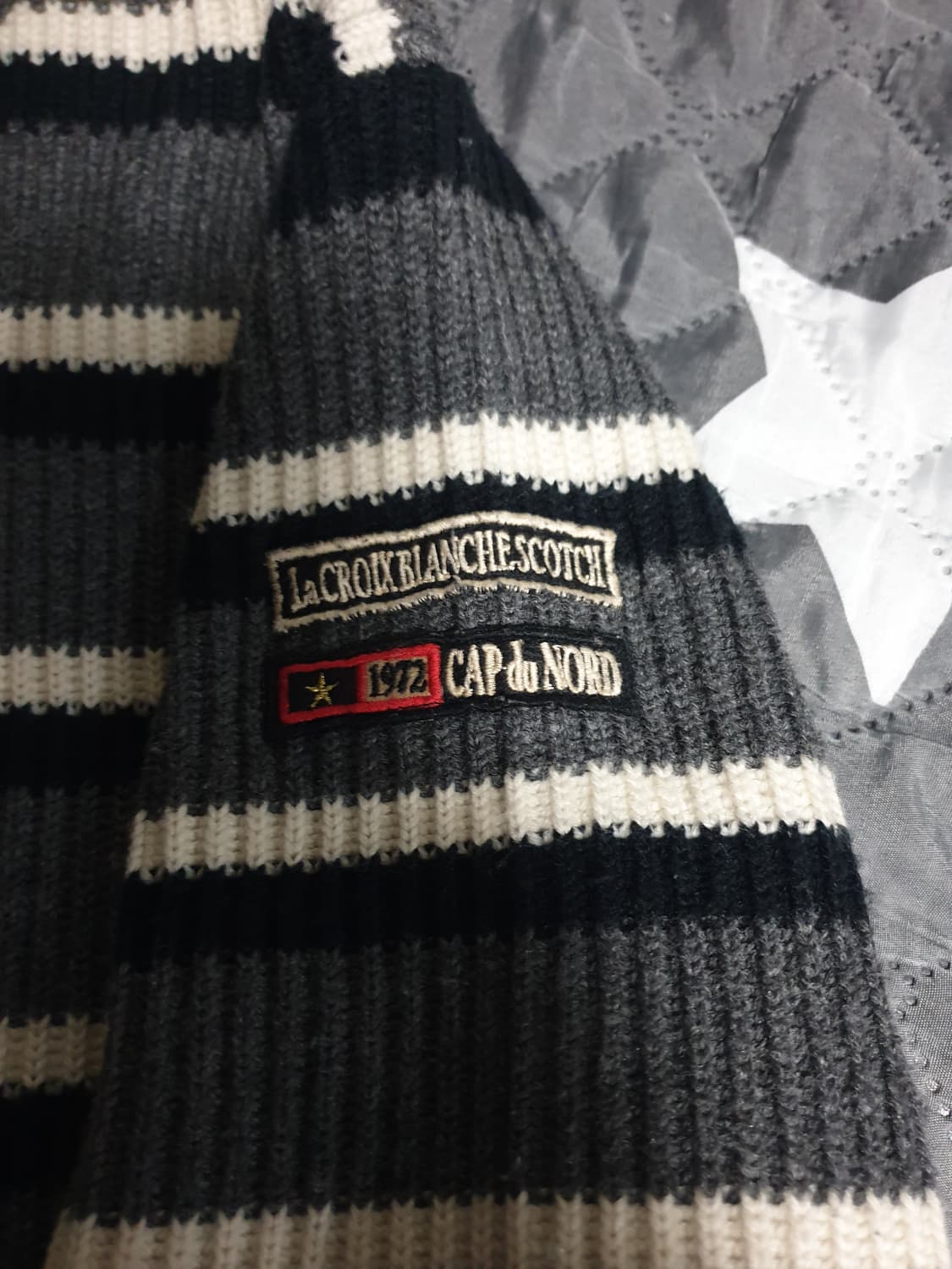 SCOTCH 빈티지 혜비 스트라이프 니트 집업자켓 (L) 상품이미지3